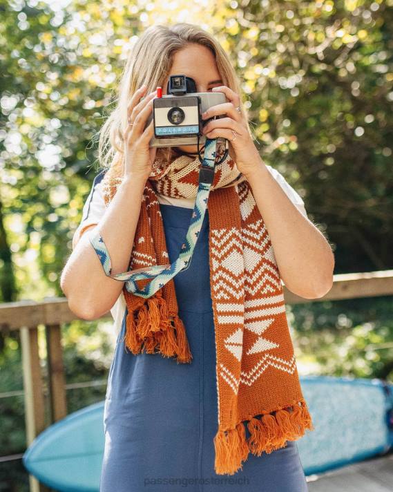 Passenger Frauen West Coast-Schal aus recyceltem Acryl, glasierter Ingwer 0BP21088 WoKopfbedeckung glasiert