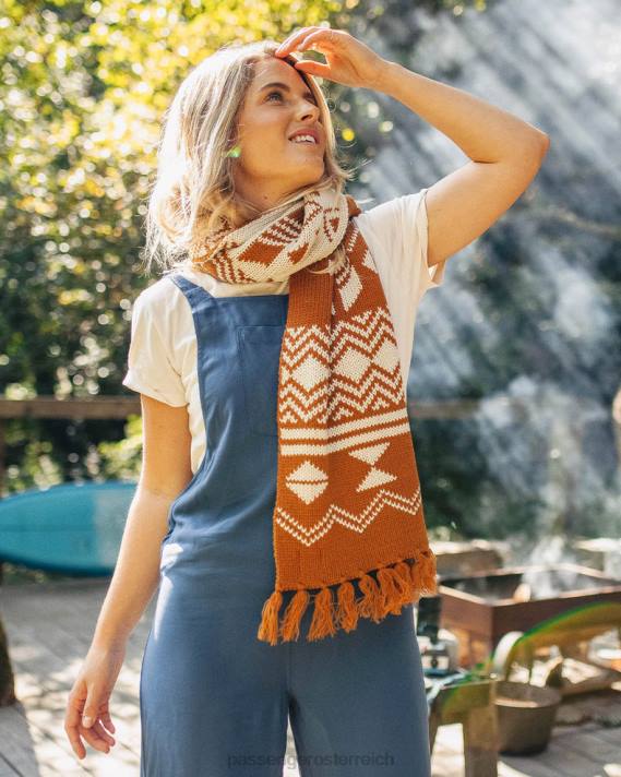 Passenger Frauen West Coast-Schal aus recyceltem Acryl, glasierter Ingwer 0BP21088 WoKopfbedeckung glasiert