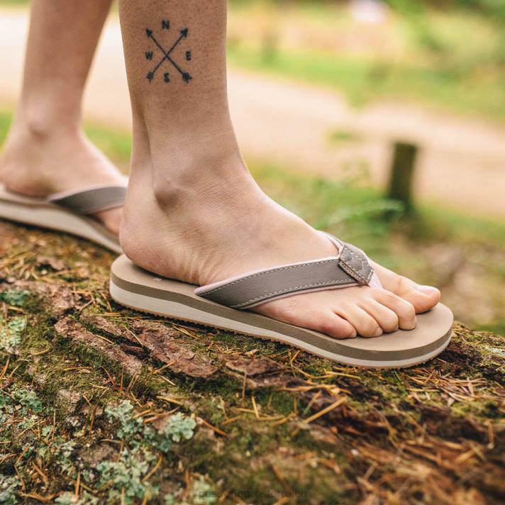 Passenger Frauen Lima Flip-Flop Taupe 0BP21100 wofootwear Taupe