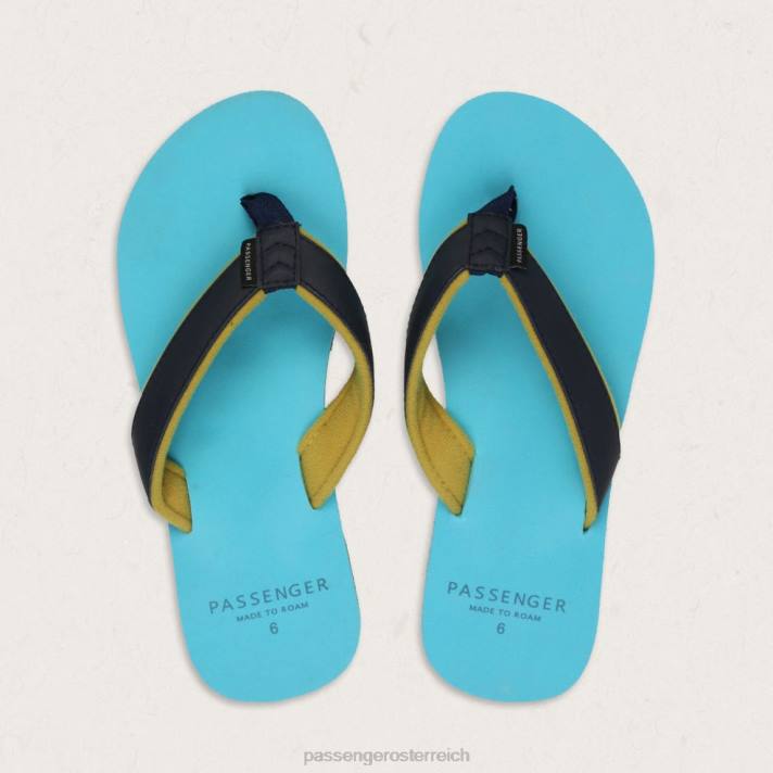 Passenger Frauen Lima Flip-Flops in Pastelltürkis 0BP21097 wofootwear Türkis