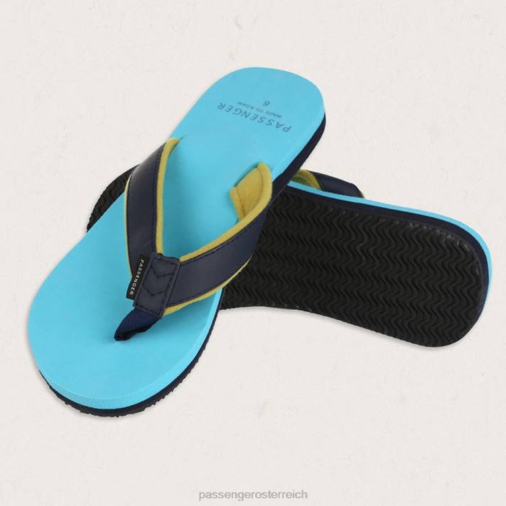 Passenger Frauen Lima Flip-Flops in Pastelltürkis 0BP21097 wofootwear Türkis