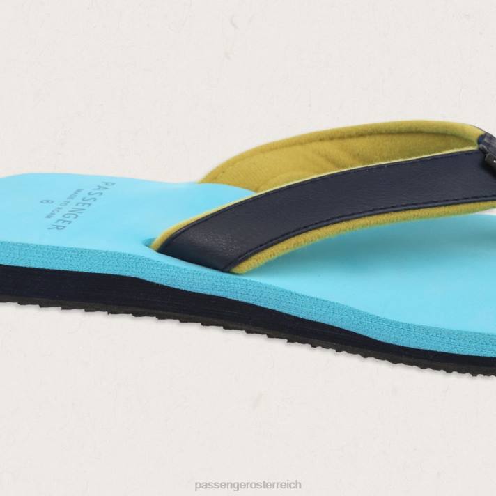 Passenger Frauen Lima Flip-Flops in Pastelltürkis 0BP21097 wofootwear Türkis