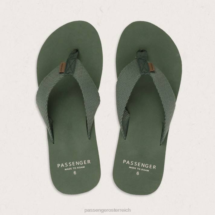 Passenger Frauen Malibu Flip Flop Lorbeergrün 0BP21095 wofootwear Grün