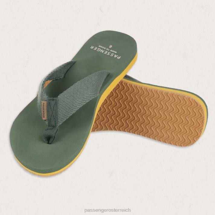 Passenger Frauen Malibu Flip Flop Lorbeergrün 0BP21095 wofootwear Grün
