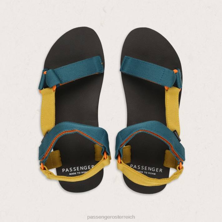 Passenger Frauen Venezia-Sandalen in Ascheblau 0BP21101 wofootwear Blau
