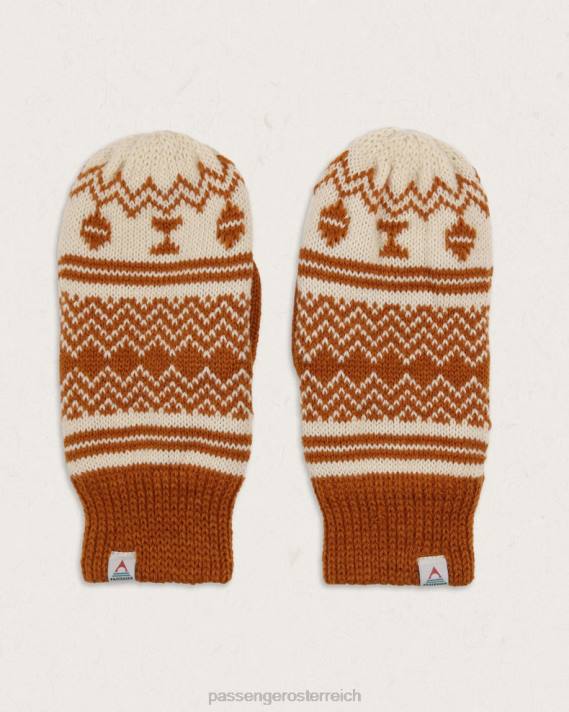 Passenger Frauen Mit Puderfleece gefütterte Fäustlinge aus recyceltem Acryl mit glasiertem Ingwer 0BP21124 WoZubehör glasiert
