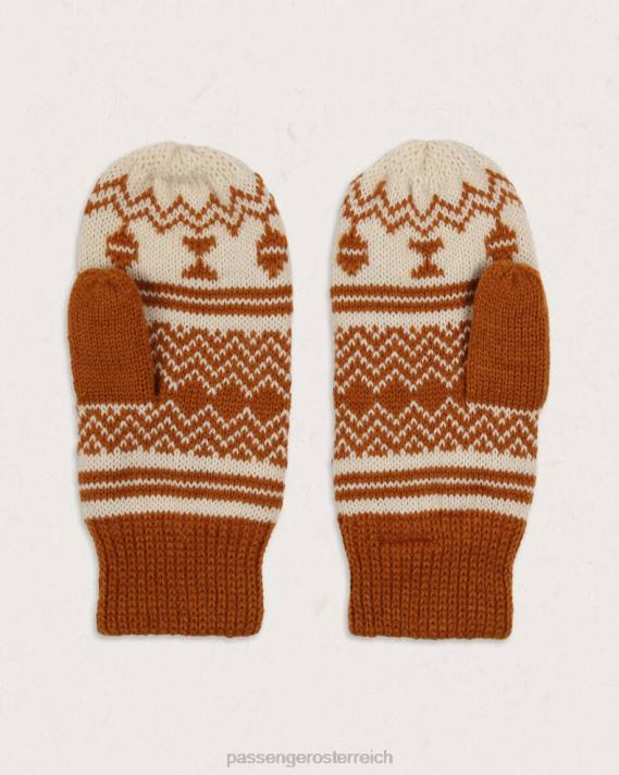 Passenger Frauen Mit Puderfleece gefütterte Fäustlinge aus recyceltem Acryl mit glasiertem Ingwer 0BP21124 WoZubehör glasiert