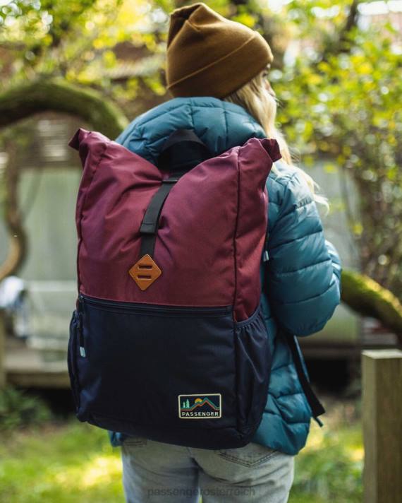 Passenger Frauen Backwoods recyceltes Rolltop 32l Marine/Burgund 0BP21113 WoZubehör Marine