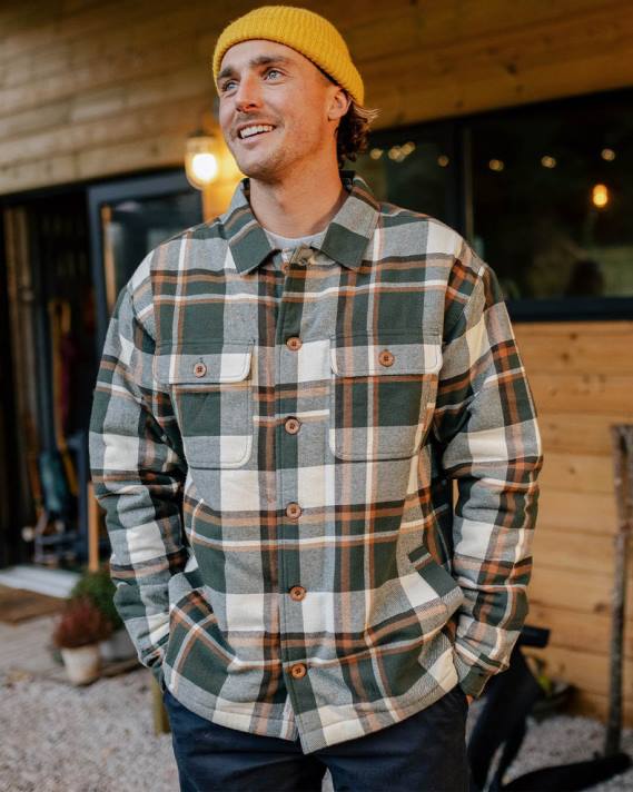 Passenger Männer Freestyle-Overshirt mit Sherpa-Futter, Tannenbaum 0BP2163 Kleidung Baum