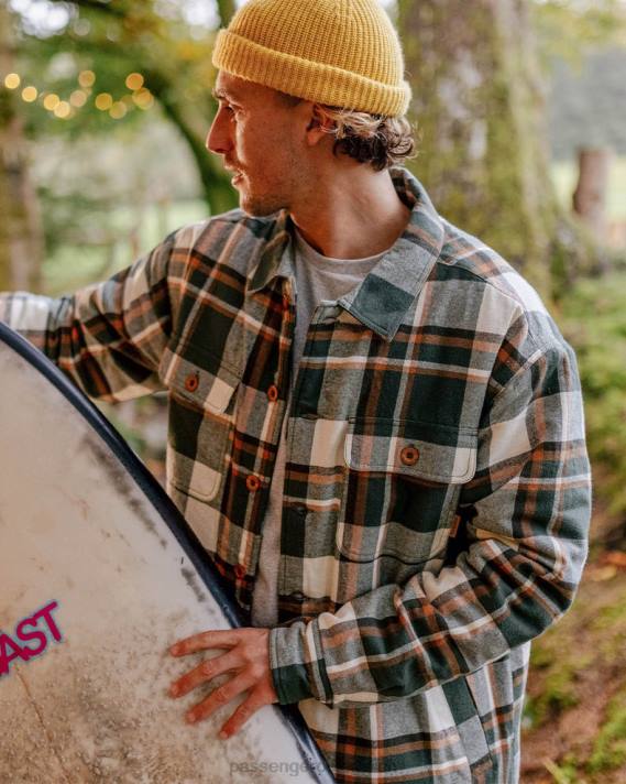 Passenger Männer Freestyle-Overshirt mit Sherpa-Futter, Tannenbaum 0BP2163 Kleidung Baum