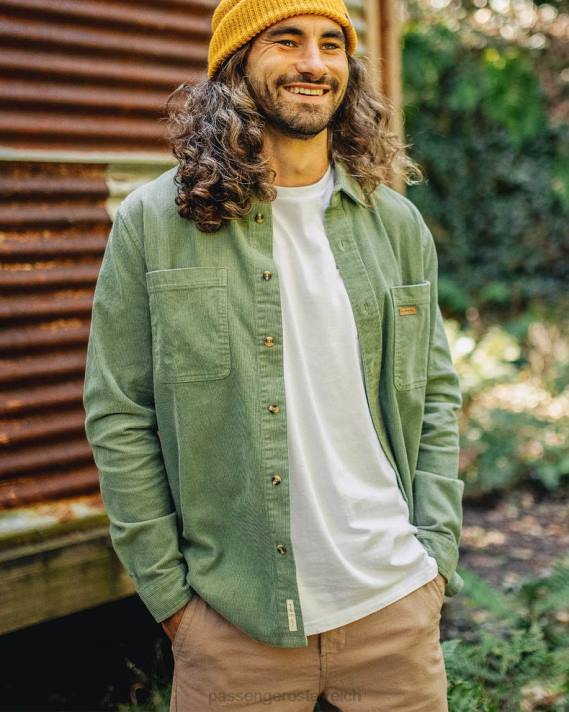 Passenger Männer Backcountry Cordhemd Pistazie 0BP2248 Kleidung Pistazie