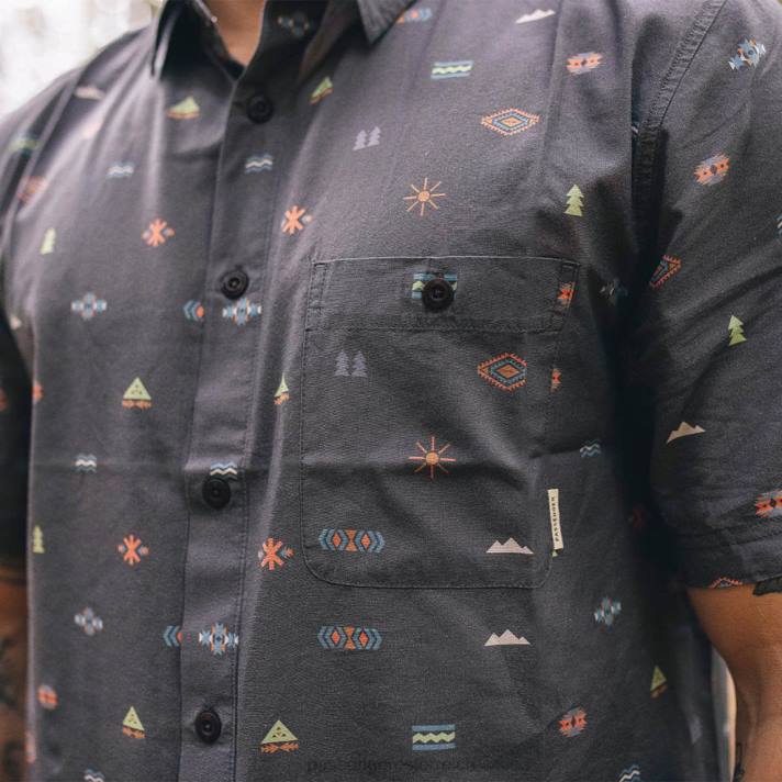 Passenger Männer Chill-Kurzarmshirt aus Bio-Baumwolle in Black Eclipse 0BP2267 Kleidung Schwarz