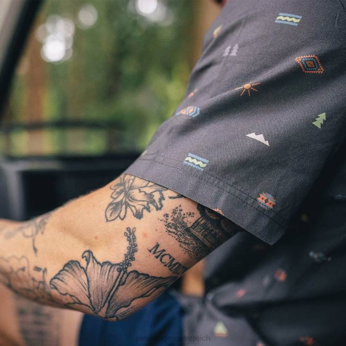 Passenger Männer Chill-Kurzarmshirt aus Bio-Baumwolle in Black Eclipse 0BP2267 Kleidung Schwarz