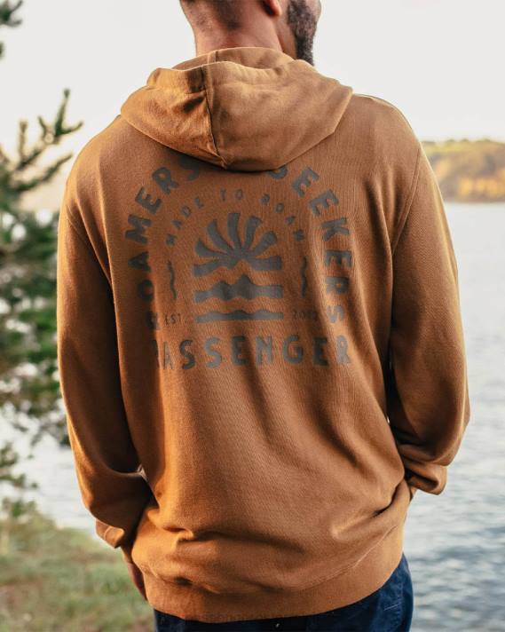 Passenger Männer Evenfall Kapuzenpullover aus recycelter Baumwolle aus Gummi 0BP285 Kleidung Gummi