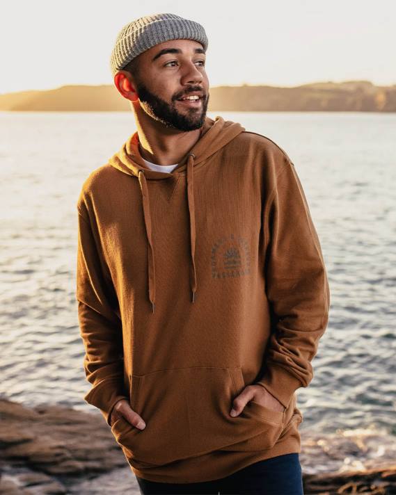 Passenger Männer Evenfall Kapuzenpullover aus recycelter Baumwolle aus Gummi 0BP285 Kleidung Gummi