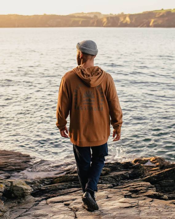 Passenger Männer Evenfall Kapuzenpullover aus recycelter Baumwolle aus Gummi 0BP285 Kleidung Gummi