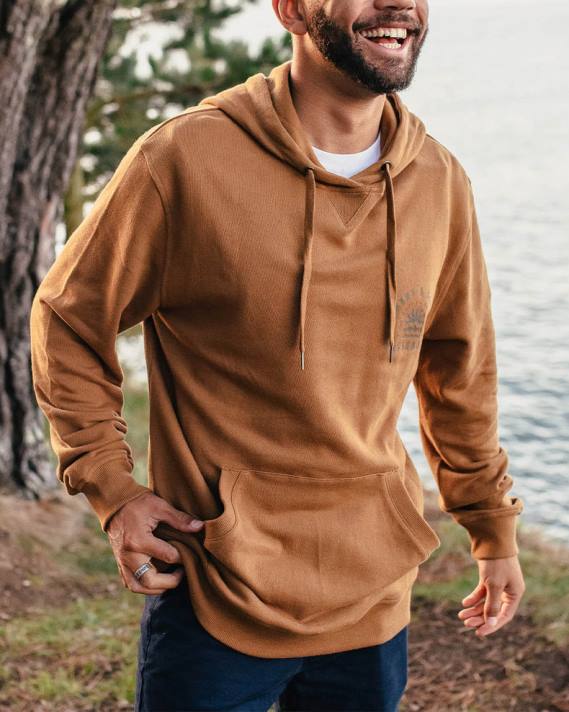 Passenger Männer Evenfall Kapuzenpullover aus recycelter Baumwolle aus Gummi 0BP285 Kleidung Gummi