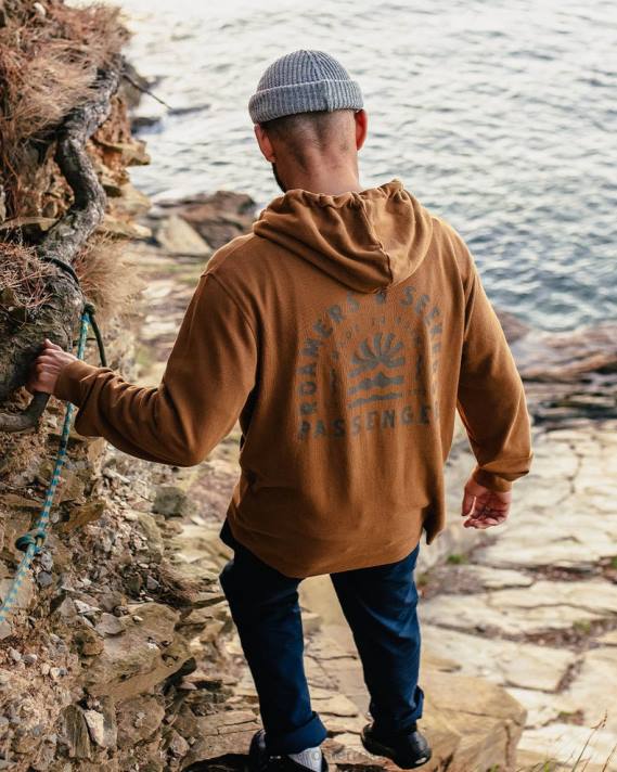 Passenger Männer Evenfall Kapuzenpullover aus recycelter Baumwolle aus Gummi 0BP285 Kleidung Gummi