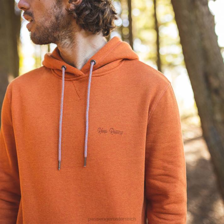 Passenger Männer Keep Rolling Recycling Hoodie Picante Marl 0BP2128 Kleidung Mergel