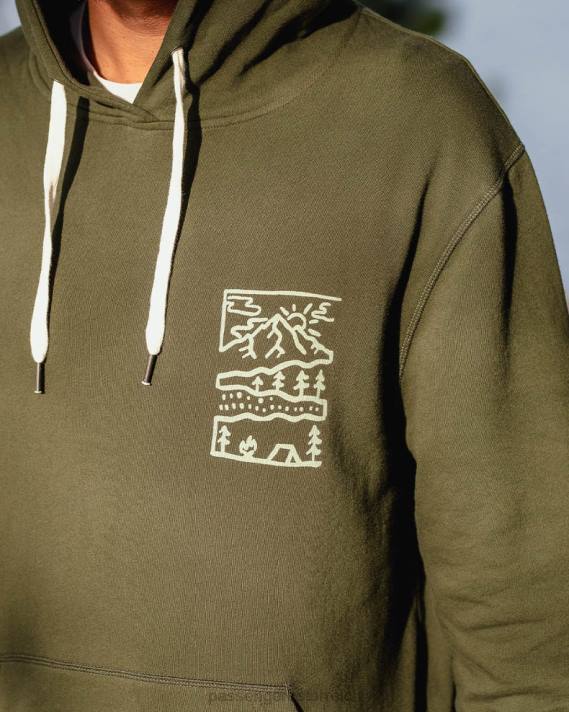 Passenger Männer Natur-Kapuzenpullover aus recycelter Baumwolle, Tannenbaum 0BP291 Kleidung Baum