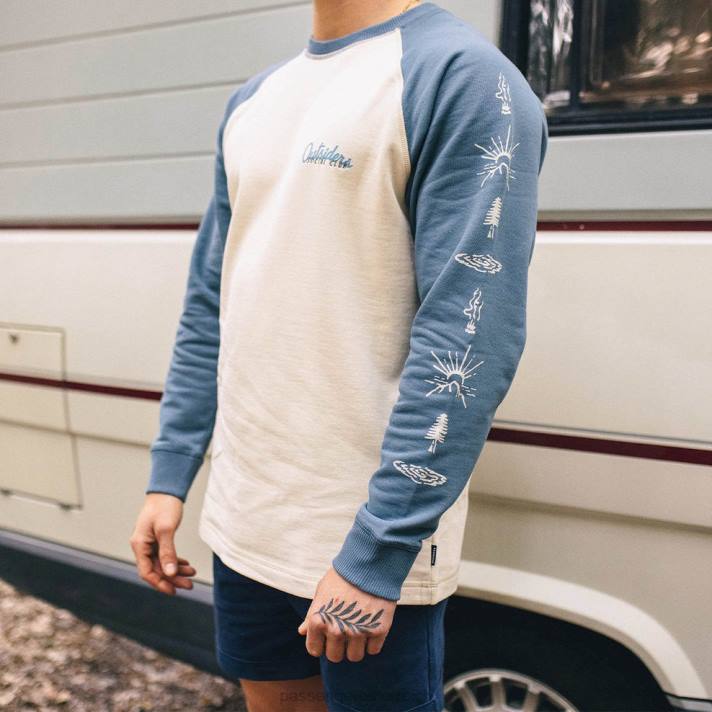 Passenger Männer OSC-Sweatshirt aus recycelter Baumwolle, Birke 0BP2119 Kleidung Birke