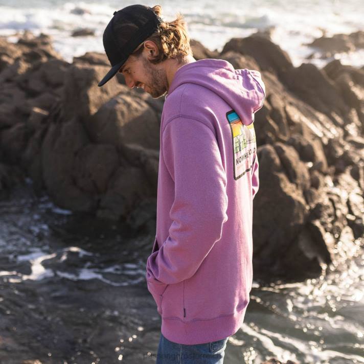 Passenger Männer Tourer Kapuzenpullover aus recycelter Baumwolle, Orchidee 0BP2142 Kleidung Orchidee