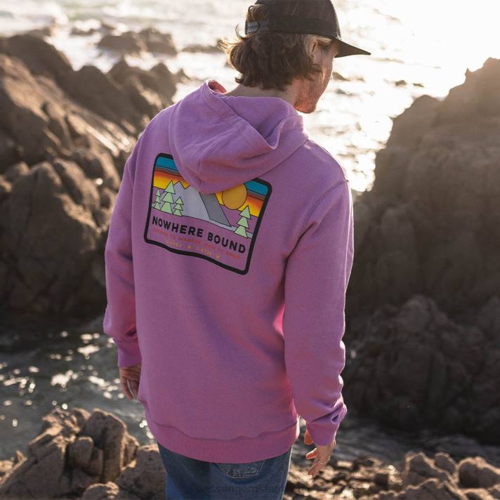 Passenger Männer Tourer Kapuzenpullover aus recycelter Baumwolle, Orchidee 0BP2142 Kleidung Orchidee