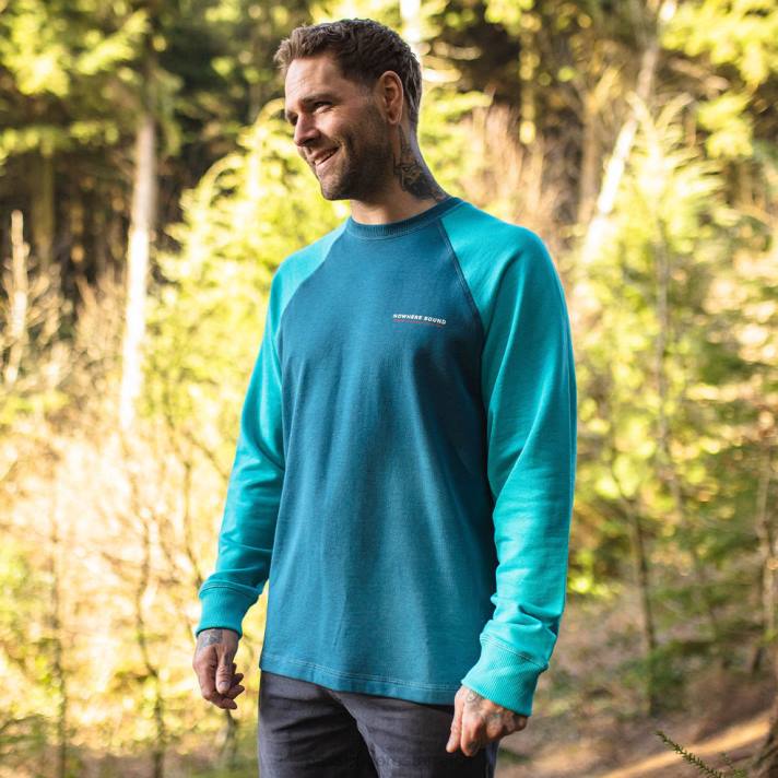 Passenger Männer Tourer-Sweatshirt aus recycelter Baumwolle in Viridiangrün 0BP2106 Kleidung Grün