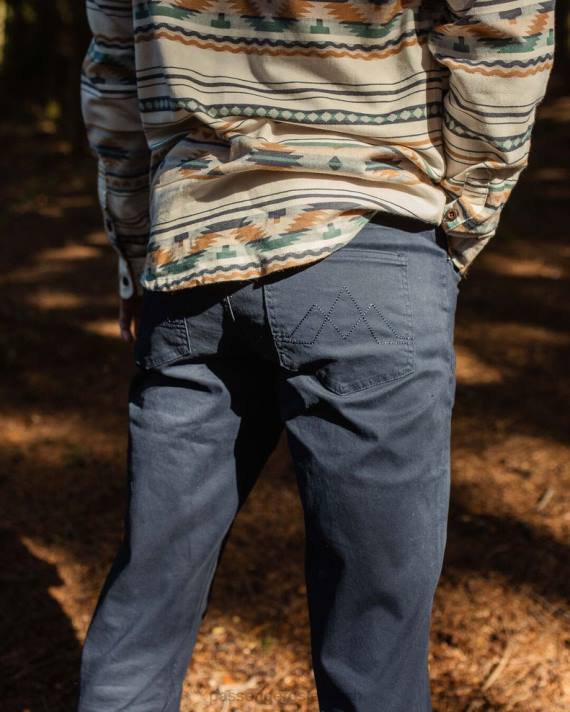 Passenger Männer 365 5-Pocket-Hose in tiefem Marineblau 0BP2334 Kleidung Marine