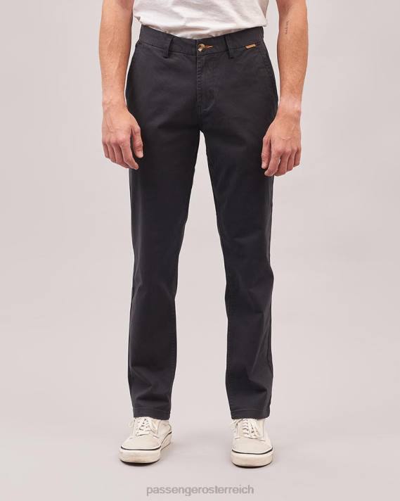 Passenger Männer 365-Hose aus Bio-Baumwolle in verblasstem Schwarz 0BP2337 Kleidung Schwarz