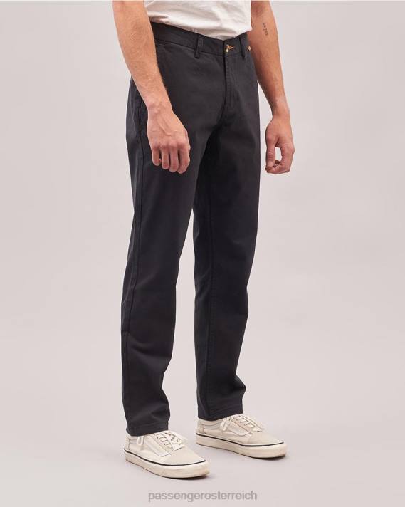 Passenger Männer 365-Hose aus Bio-Baumwolle in verblasstem Schwarz 0BP2337 Kleidung Schwarz