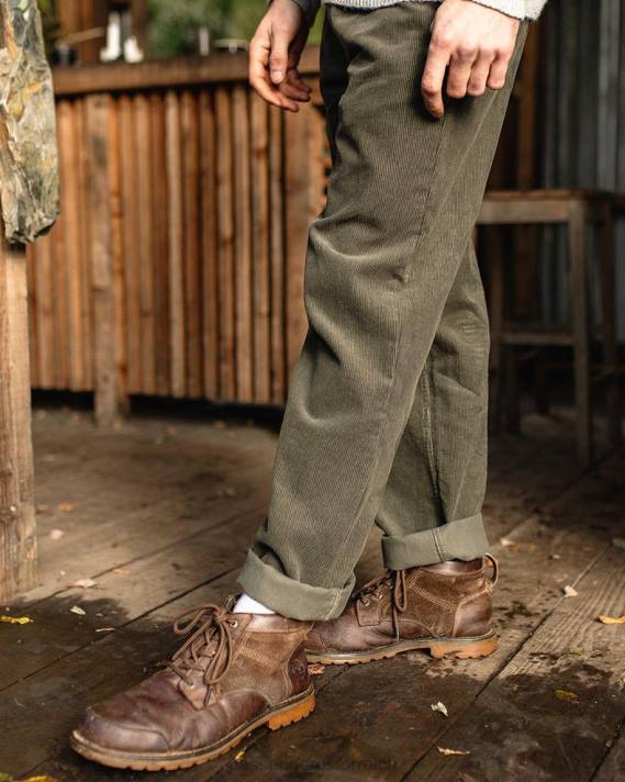 Passenger Männer Abenteurer-Cordhose, staubiges Olivgrün 0BP2329 Kleidung Olive
