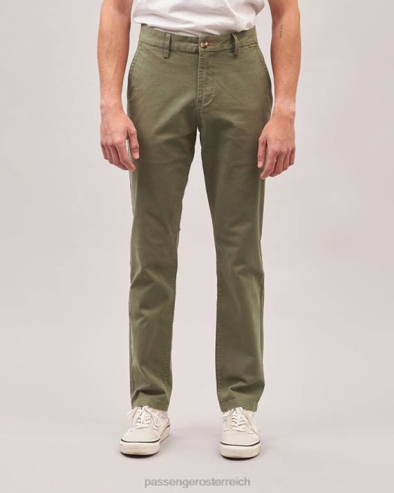 Passenger Männer Hose aus 365er Bio-Baumwolle, staubiges Olivgrün 0BP2339 Kleidung Olive