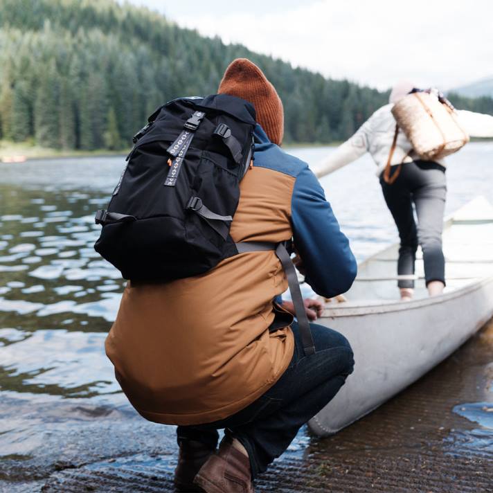 Passenger Männer Baltische recycelte Jacke in Fähnrichblau/Gummi 0BP2182 Kleidung Blau