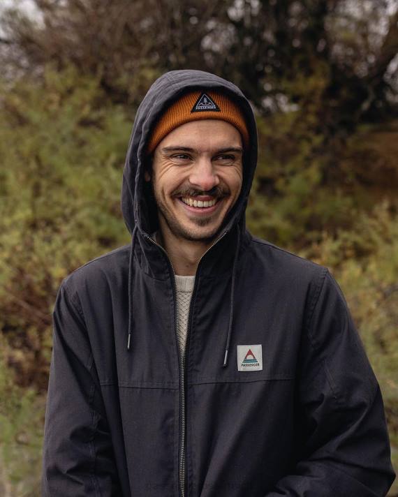 Passenger Männer Horizon-Jacke in verblasstem Schwarz 0BP2157 Kleidung Schwarz