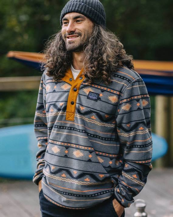 Passenger Männer Journey recycelte Wendejacke goldbraun 0BP2173 Kleidung braun