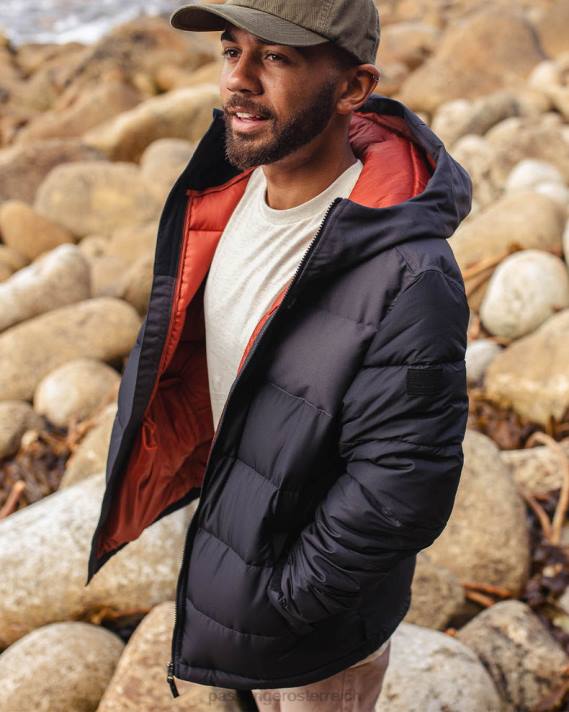 Passenger Männer Manitoba-Recyclingjacke in echtem Schwarz 0BP2168 Kleidung Schwarz