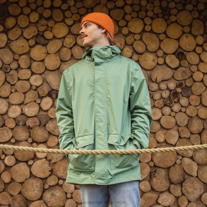 Passenger Männer Storm recycelte wasserdichte Jacke Dark Ivy 0BP2179 Kleidung Efeu