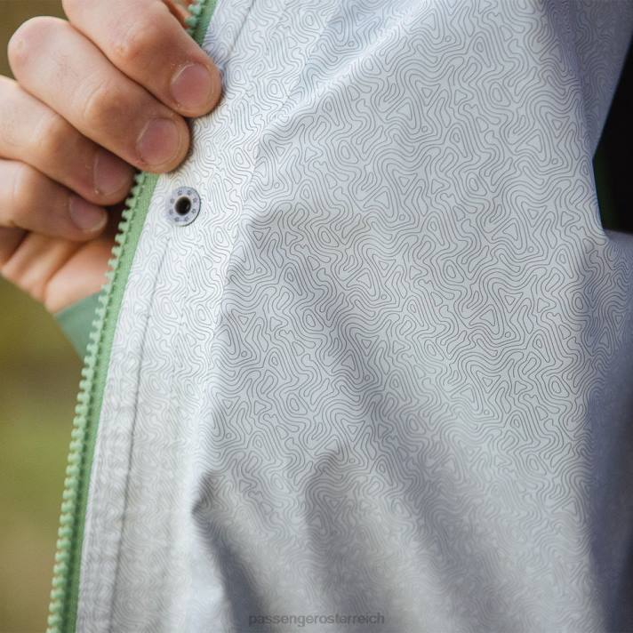 Passenger Männer Storm recycelte wasserdichte Jacke Dark Ivy 0BP2179 Kleidung Efeu