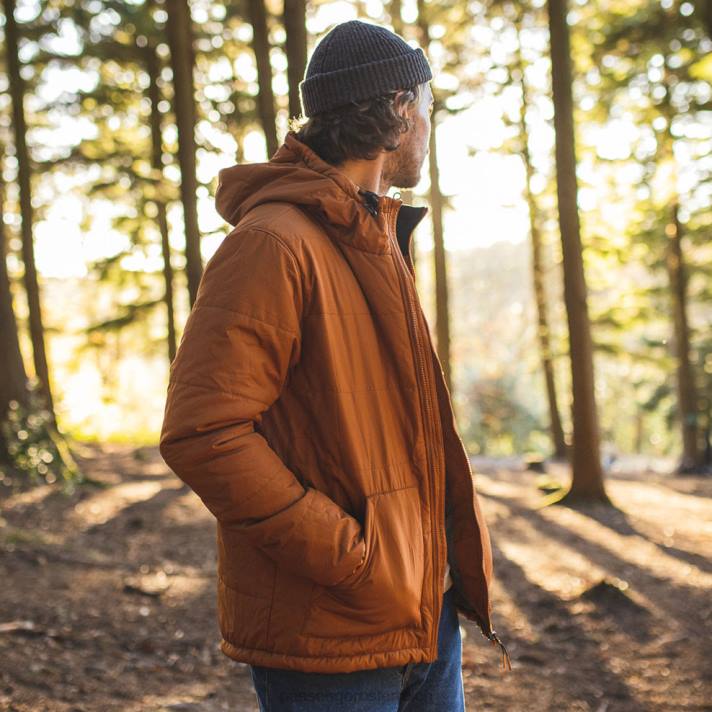 Passenger Männer Summit recycelte isolierte Jacke glasierter Ingwer 0BP2181 Kleidung glasiert