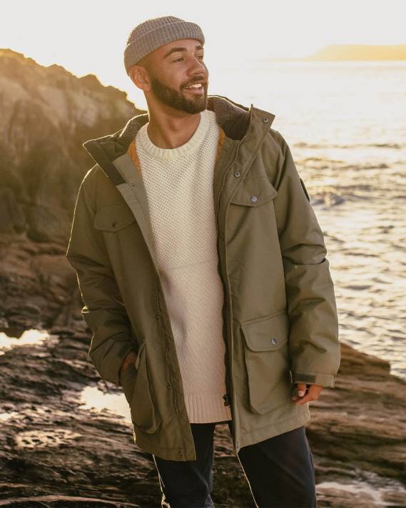 Passenger Männer baltische recycelte Jacke, staubiges Olivgrün 0BP2152 Kleidung Olive