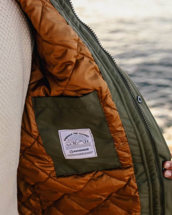 Passenger Männer baltische recycelte Jacke, staubiges Olivgrün 0BP2152 Kleidung Olive