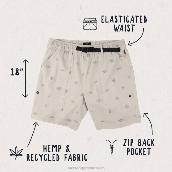 Passenger Männer Abenteuer Allzweck kurze Chinchilla-Finsternis 0BP2283 Kleidung Finsternis