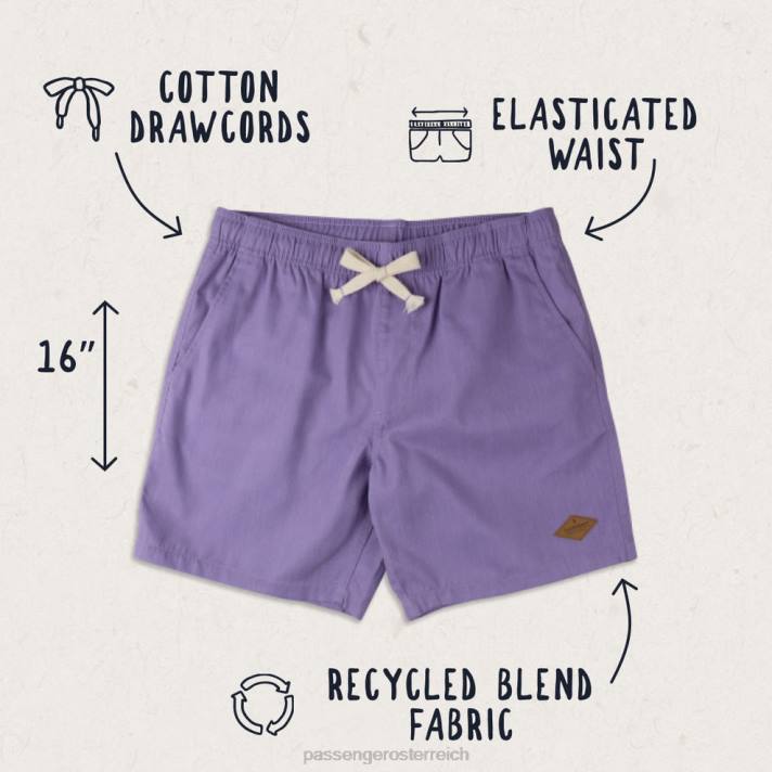 Passenger Männer Backcountry-Shorts Kreideviolett 0BP2297 Kleidung violett