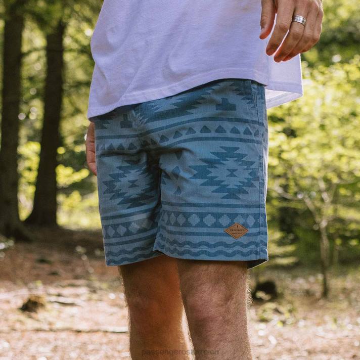 Passenger Männer Backcountry-Shorts aus verblasstem Denim 0BP2300 Kleidung Denim