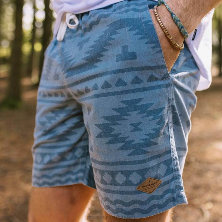 Passenger Männer Backcountry-Shorts aus verblasstem Denim 0BP2300 Kleidung Denim