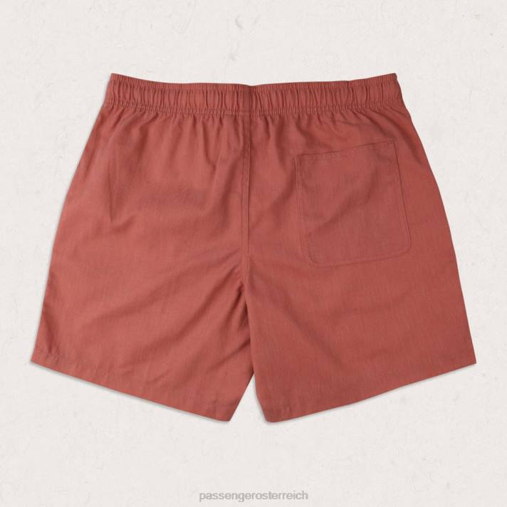 Passenger Männer Backcountry-Shorts in Zinnoberrot 0BP2302 Kleidung Rot