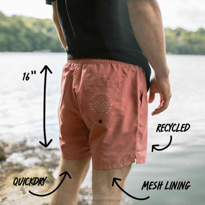 Passenger Männer Cali recycelte Badeshorts, Mango 0BP2313 Kleidung Mango