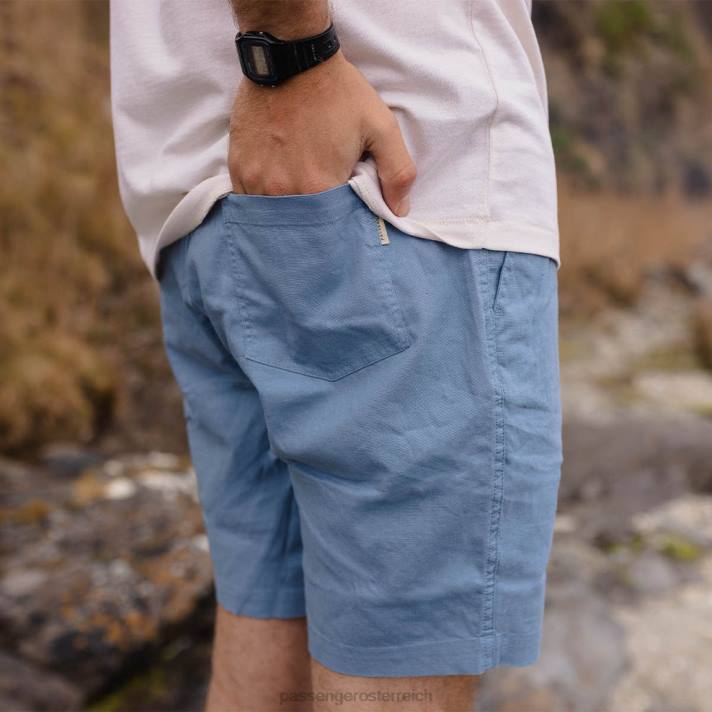 Passenger Männer Drifter Hanf Spaziergang kurzer blauer Schatten 0BP2311 Kleidung Blau