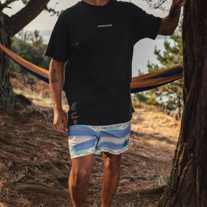 Passenger Männer Ponoma Organic Allzweck-Badeshorts mit weichem Kobaltmuster 0BP2319 Kleidung Kobalt